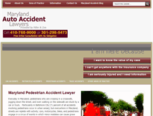 Tablet Screenshot of mdautoaccident.com